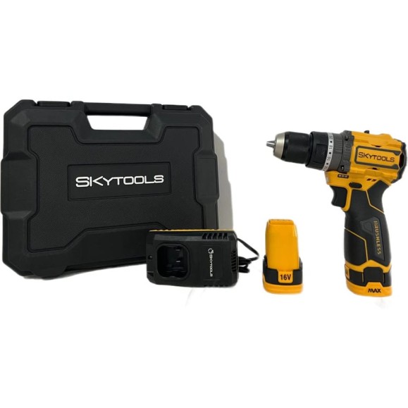 Аккумуляторная ударная дрель-шуруповерт SKytools (2.0 Ач х 2, 16В) SK7004 Аккумуляторная ударная дрель-шуруповерт SKytools (2.0 Ач х 2, 16В) SK7004