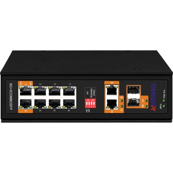 РоЕ-коммутатор TRASSIR Ethernet, PoE TR-NS15122S-300-8POE УТ-00060795 РоЕ-коммутатор TRASSIR Ethernet, PoE TR-NS15122S-300-8POE УТ-00060795