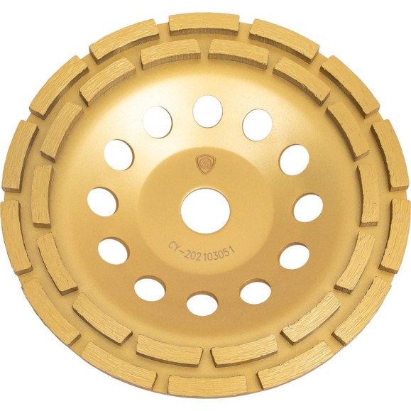 Алмазная чашка по бетону СТД-189 SEGMENT 180 мм, желтая Strong стд-18900180