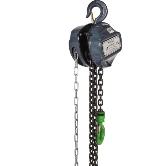 Ручная шестеренная стационарная таль EURO-LIFT ТВ - 1.0тн, 12.0м ТРШ 1/12