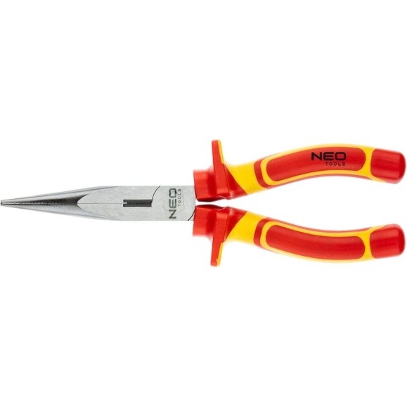 Плоскогубцы NEO Tools удлиненные, прямые, 200 мм, 1000V, CrV, полированные 01-225