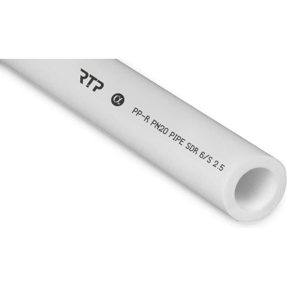 Труба RTP PN20, SDR6 горячая и холодная вода D 90х15 мм, 4 м 15663 Труба RTP PN20, SDR6 горячая и холодная вода D 90х15 мм, 4 м 15663