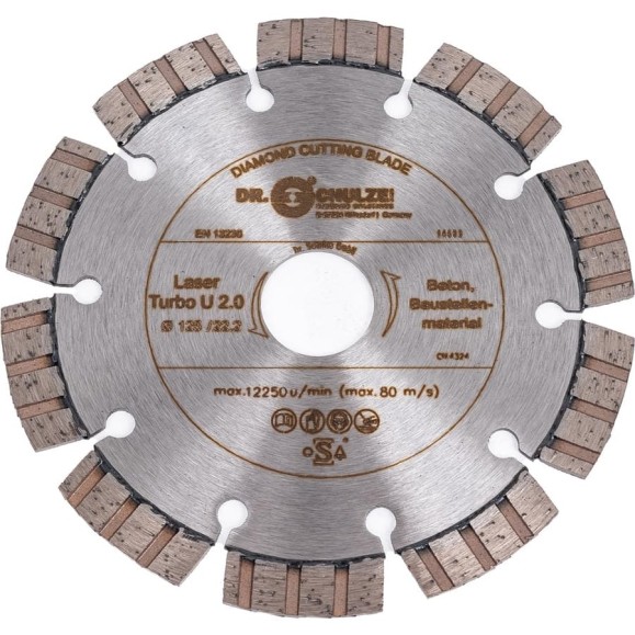 Диск алмазный Laser Turbo U (125х22.2 мм) DR.SCHULZE TS21002299 Диск алмазный Laser Turbo U (125х22.2 мм) DR.SCHULZE TS21002299