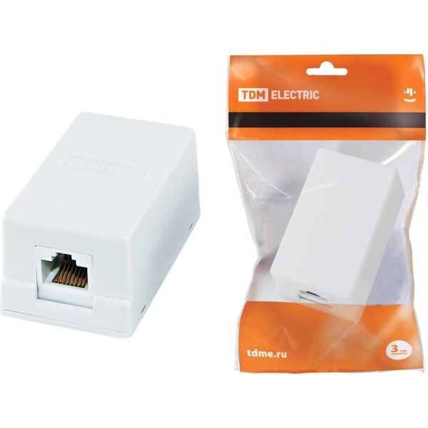 Компьютерная розетка TDM ELECTRIC 1xRJ-45 SQ1809-0003