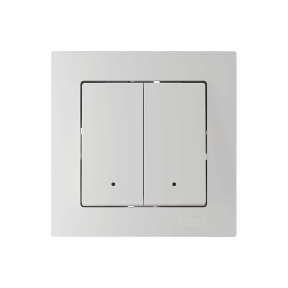Выключатель 2-клавишный с подсветкой Systeme Electric ATLASDESIGN SMART, Zigbee, сх.5, L+N, 10 А, мех., БЕЛЫЙ ATN000153Z Выключатель 2-клавишный с подсветкой Systeme Electric ATLASDESIGN SMART, Zigbee, сх.5, L+N, 10 А, мех., БЕЛЫЙ ATN000153Z