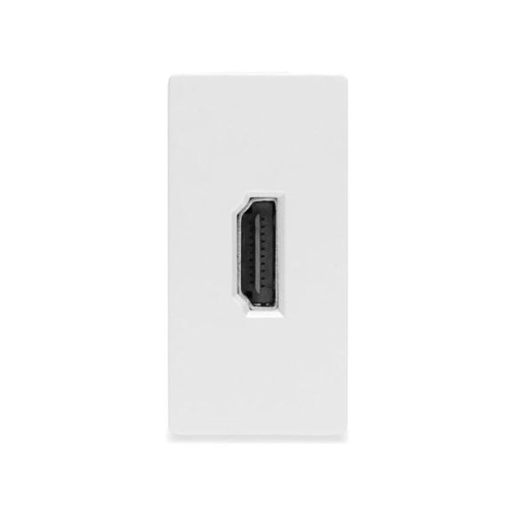 Розетка белая, 1/2, HDMI, модуль, Vell 1379010 Розетка белая, 1/2, HDMI, модуль, Vell 1379010
