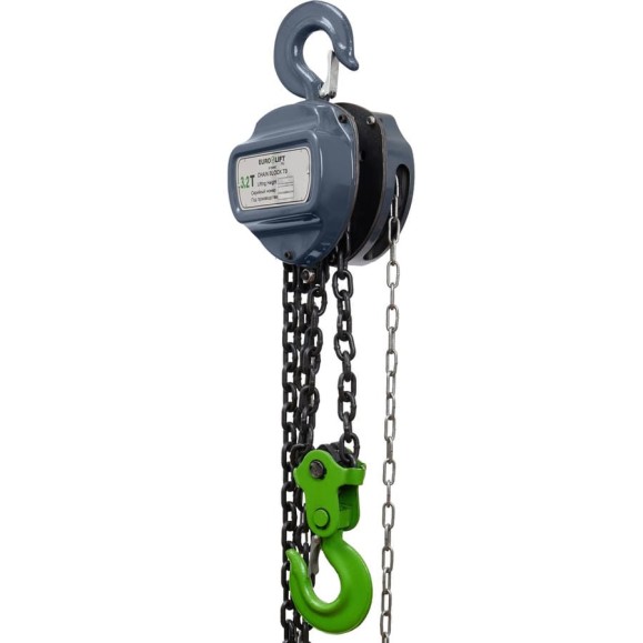 Ручная шестеренная стационарная таль EURO-LIFT ТВ - 3.2тн, 9.0м ТРШ 3,2/9