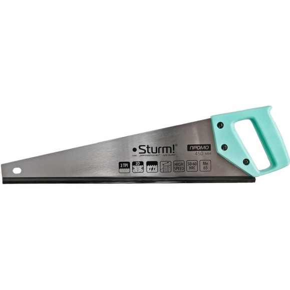 Ножовка по дереву Sturm 450 мм, 3TPI, 2D зуб 1060-13-450SP