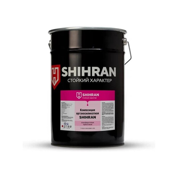 Органосиликатная композиция SHIHRAN белая RAL 9003 25кг 007673 Органосиликатная композиция SHIHRAN белая RAL 9003 25кг 007673
