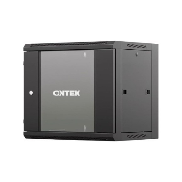 Шкаф настенный телекоммуникационный ONTEK TSN 15U 600x600x770мм, 2 профиля 19, дверь стеклянная, боковые стенки съемные, задняя стенка, разобранный, TSN15U6677GSRSWRW-9005 Шкаф настенный телекоммуникационный ONTEK TSN 15U 600x600x770мм, 2 профиля 19, дверь стеклянная, боковые стенки съемные, задняя стенка, разобранный, TSN15U6677GSRSWRW-9005