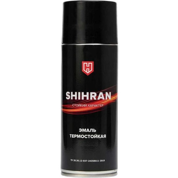 Эмаль-аэрозоль термостойкая SHIHRAN черная, до +900C 007453