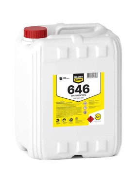 Растворитель MASTERFARBE Р-646 ГОСТ 18188-20, канистра 10л 4602009703560