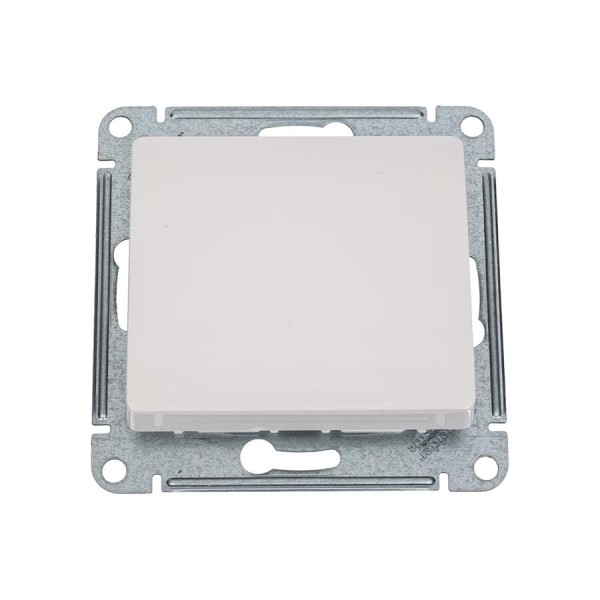 Переключатель Systeme Electric Glossa Молочный 1-клавишный, сх.6, 10AX SE GSL000961