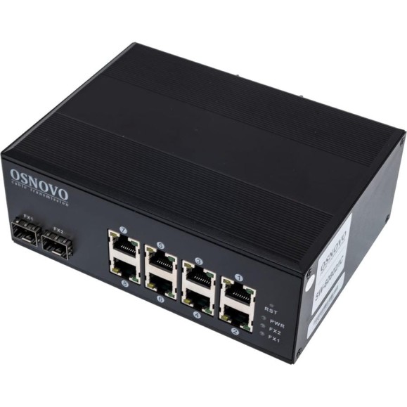 Промышленный PoE коммутатор OSNOVO SW-60802/IC на 10 портов sct0891 Промышленный PoE коммутатор OSNOVO SW-60802/IC на 10 портов sct0891