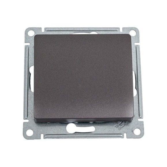 Переключатель Systeme Electric Glossa Графит 1-клавишный, сх.6,10AX SE GSL001361