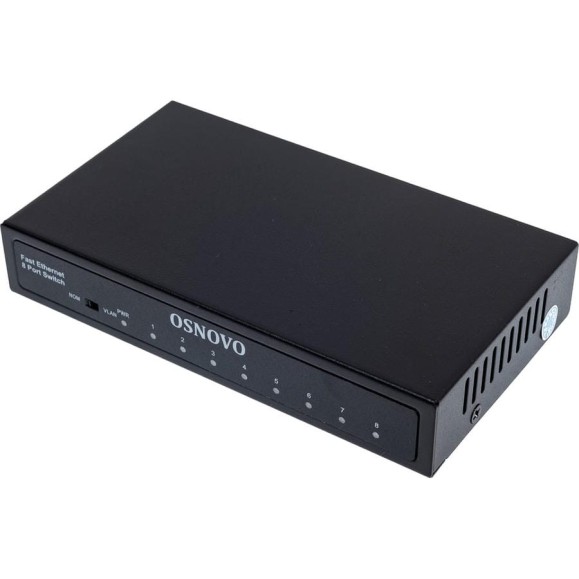 Коммутатор OSNOVO SW-10800 Fast Ethernet на 8 RJ45 портов. Порты: 8 x FE (10/100Base-TX) sct1498 Коммутатор OSNOVO SW-10800 Fast Ethernet на 8 RJ45 портов. Порты: 8 x FE (10/100Base-TX) sct1498