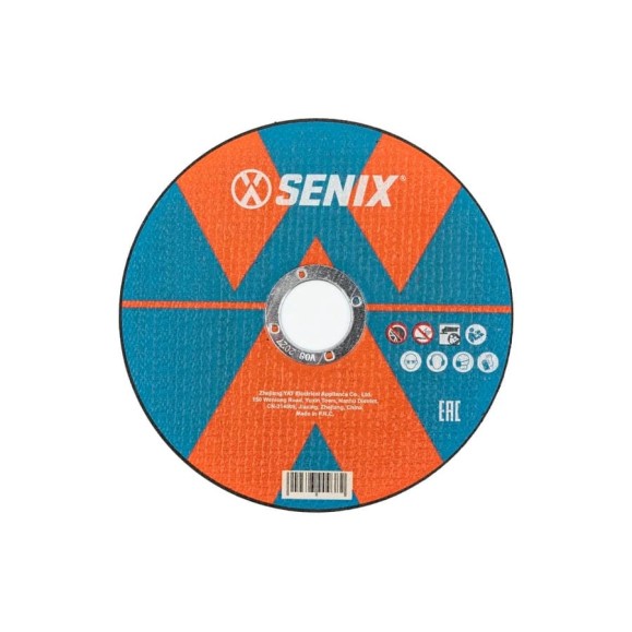 Диск отрезной по металлу и нержавеющей стали SENIX упаковка 5 шт., 230×1.9х22.23 mm, AECW-0009-5
