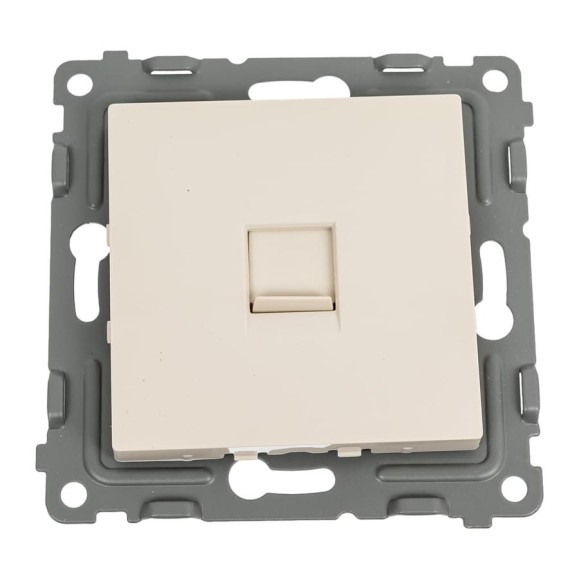 Розетка компьютерная 1-местная TOKOV ELECTRIC СП Pixel RJ45 кат.5E механизм бежевый TKE-PX-RC1-C02