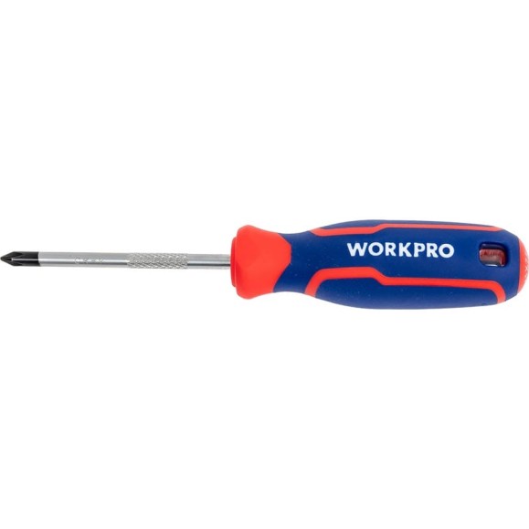 Отвертка с магнитным наконечником WORKPRO PH1x75мм CR-V WP221026