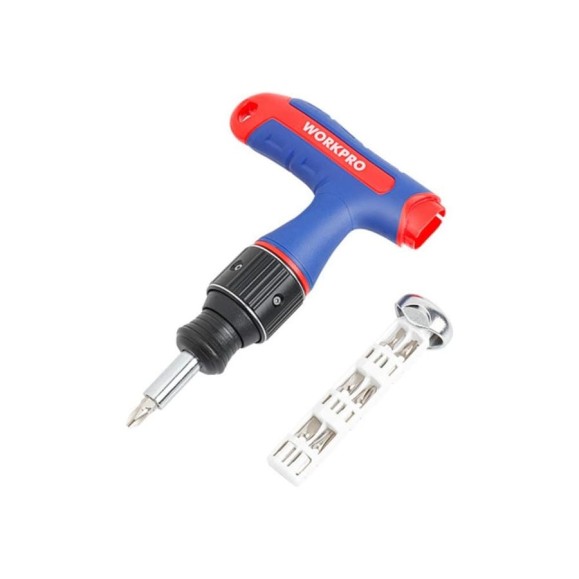 Отвертка с Т-образной ручкой WORKPRO WP 221072 7-В-1 с двойным приводом WP221072 Отвертка с Т-образной ручкой WORKPRO WP 221072 7-В-1 с двойным приводом WP221072