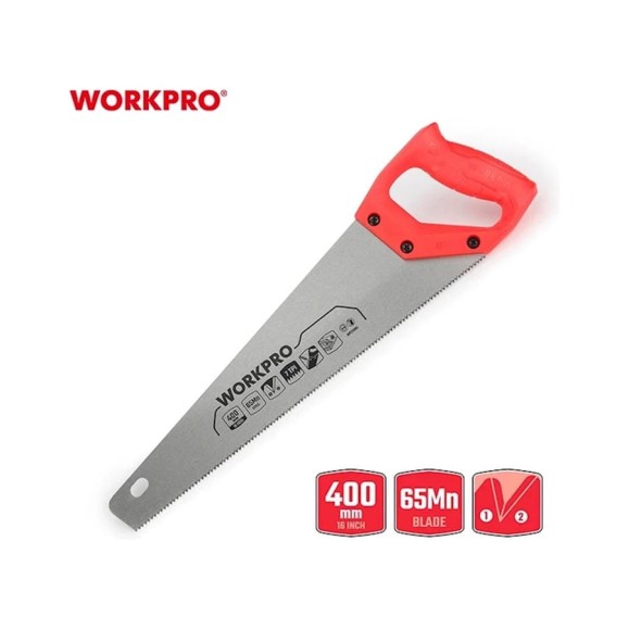 Ножовка по дереву WORKPRO 400 мм WP215001 Ножовка по дереву WORKPRO 400 мм WP215001
