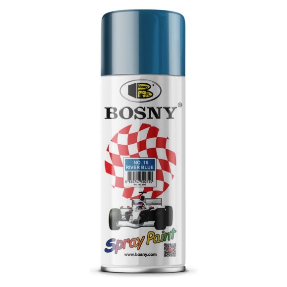 Акриловая краска Bosny аэрозоль, светло-голубой RAL 5012 15