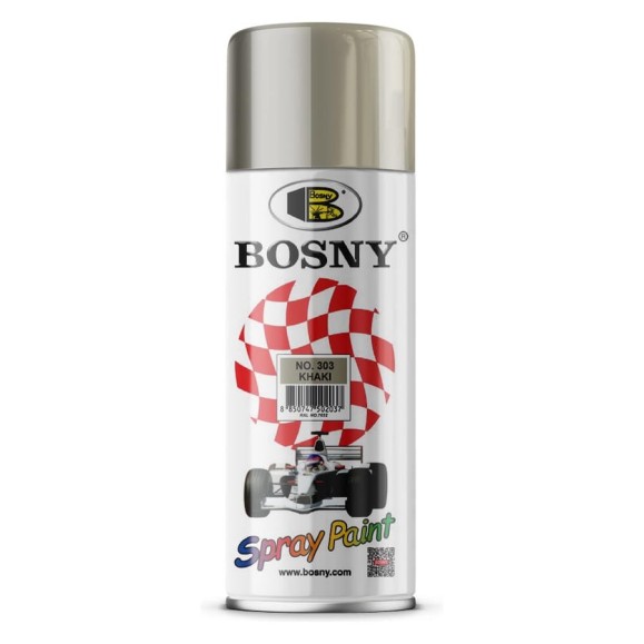 Универсальная краска Bosny Серо-белый, аэрозоль RAL 7032 303
