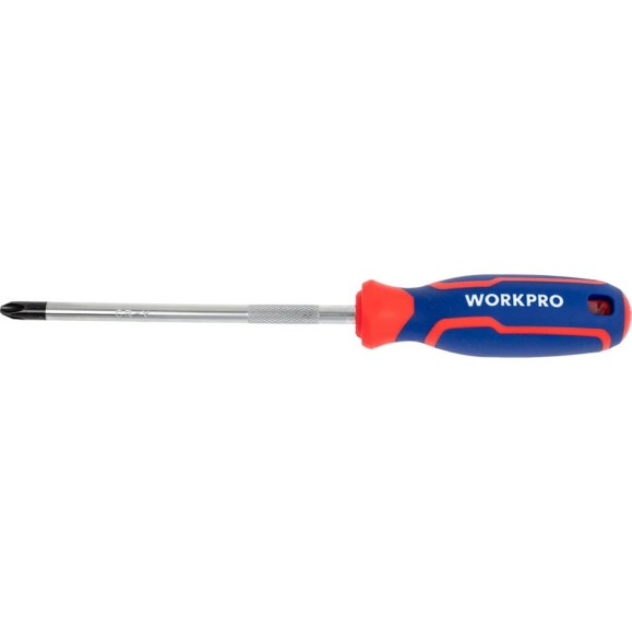 Отвертка с магнитным наконечником WORKPRO PH3x150мм CR-V WP221032 Отвертка с магнитным наконечником WORKPRO PH3x150мм CR-V WP221032
