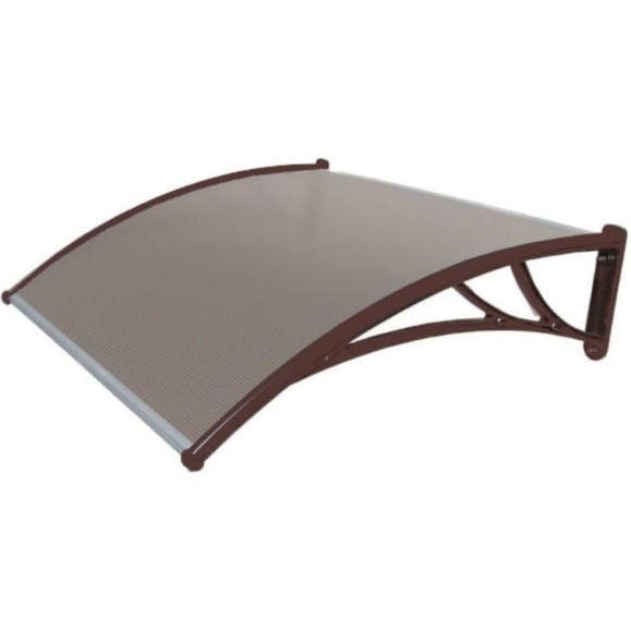 Козырек Krovent из полик. 1200x930x280 бронз (корич. кроншт) Grand Line 115193