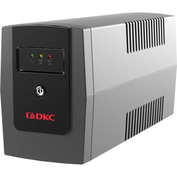 Линейно-интерактивный источник бесперебойного питания DKC серии Info, 600 ВА/360 Вт, 1/1, 2xSchuko, 1x7Aч INFO600S