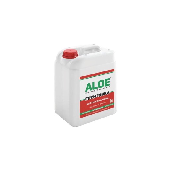 Грунт акриловый для гипсокартона ALOE 5 л 009702 Грунт акриловый для гипсокартона ALOE 5 л 009702