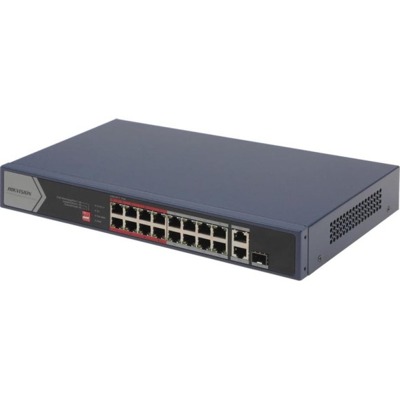 Коммутатор HIKVISION DS-3E0318P-E/M(C) 17x100Мбит/с 1SFP 16PoE+ 135W неуправляемый 1074289 Коммутатор HIKVISION DS-3E0318P-E/M(C) 17x100Мбит/с 1SFP 16PoE+ 135W неуправляемый 1074289