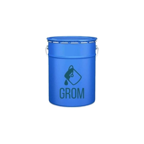 Полиуретановая краска по металлу Grom ПУ-2 глянцевая атмосферостойкая, химстойкая, цвет темно-серый, 9,5 кг 61158 Полиуретановая краска по металлу Grom ПУ-2 глянцевая атмосферостойкая, химстойкая, цвет темно-серый, 9,5 кг 61158