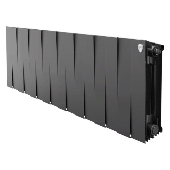 Радиатор биметаллический ROYAL THERMO PianoForte 300 Чёрный - 16 секц. НС-1682354