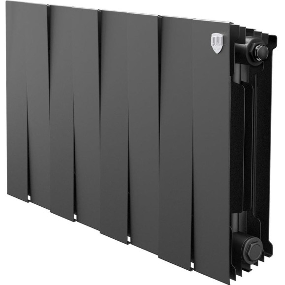 Радиатор биметаллический ROYAL THERMO PianoForte 300 Чёрный - 8 секц. НС-1682355