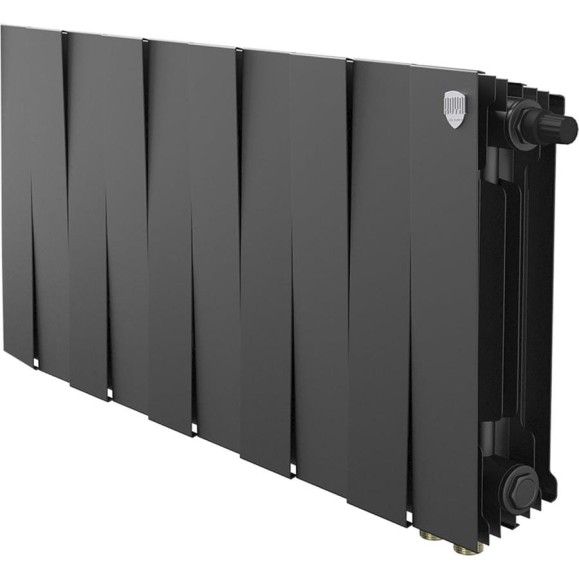 Радиатор биметаллический ROYAL THERMO PianoForte 300 Чёрный VR80 - 10 секц. НС-1682356