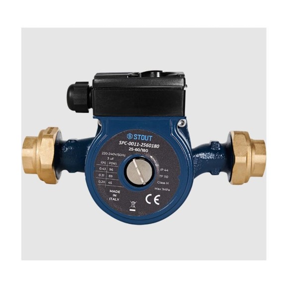 Циркуляционный насос STOUT SPC-0011-2560180 25-60/180 220/240V 50Hz с латун RG0093JHDQSO81