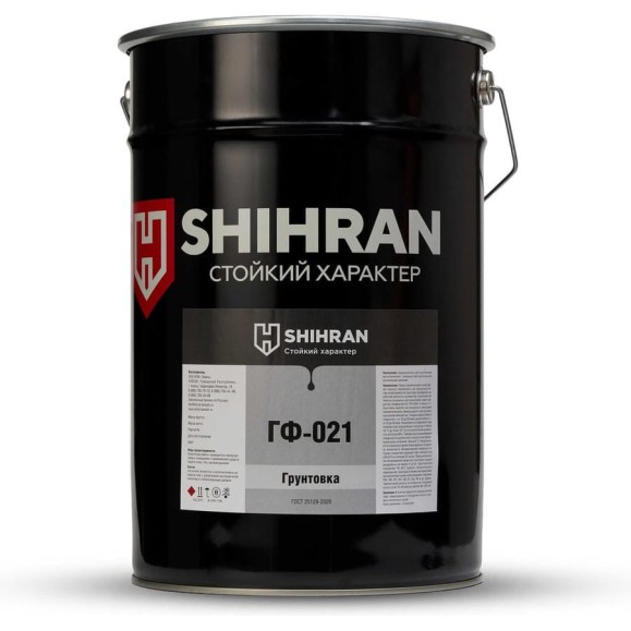 Грунт SHIHRAN ГФ-021 серый 25кг 007671