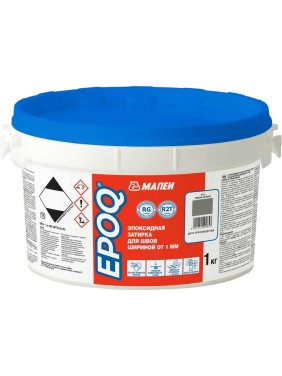 Затирка для швов EPOQ, МАПЕИ, цвет 113 Темно-серый, 1кг FG01611301