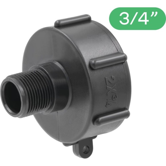 Переходник на еврокуб ПоливНаДаче 2"(S60) х 3/4" (наружная резьба) S60x34HP Переходник на еврокуб ПоливНаДаче 2"(S60) х 3/4" (наружная резьба) S60x34HP