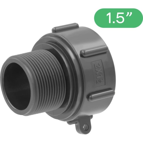 Переходник на еврокуб ПоливНаДаче 2"(S60) х 1,5" (наружная резьба) S60x15HP