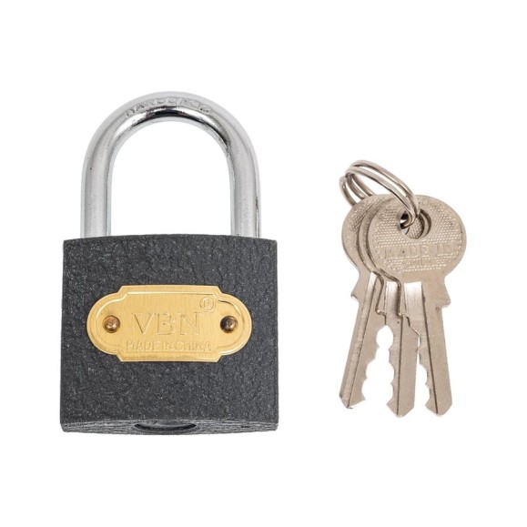 Навесной замок СКОБЯНОЙ чугунный, 38 мм 002826 Навесной замок СКОБЯНОЙ чугунный, 38 мм 002826