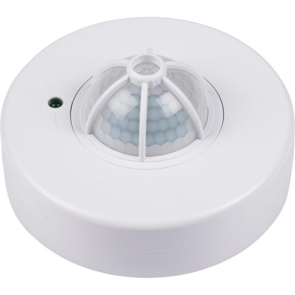 Датчик движения Jazzway PMS-IR 024 1200Вт 360 град. 2-6м WH IP20 5012974