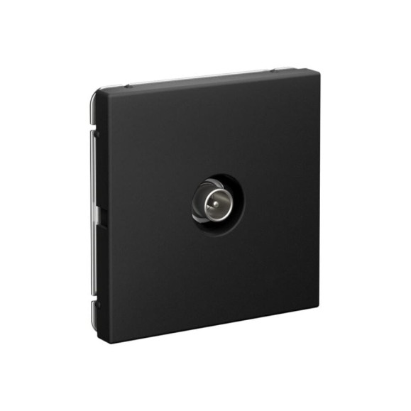TV Розетка проходная Systeme Electric ArtGallery, 4DB, механизм, Карбон GAL001092