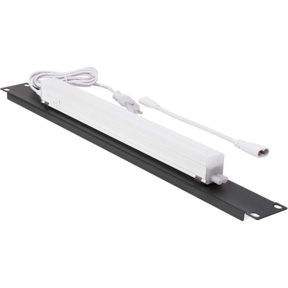 Панель осветительная светодиодная ONTEK LED, крепление 19 1U, 220V, кабель 1.5м, немецкий стандарт, черный RAL 9005 LED1U-9005 Панель осветительная светодиодная ONTEK LED, крепление 19 1U, 220V, кабель 1.5м, немецкий стандарт, черный RAL 9005 LED1U-9005