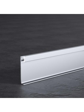 Плинтус алюм под светодиодную ленту РУССКИЙ ПРОФИЛЬ JD 21-60мм led 2,5м анод серебро матовый в компл рассеив 4680427144844