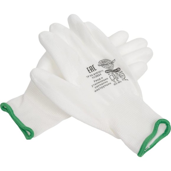 Перчатки Safeprotect НейпПол-Б (нейлон+полиуретан, белый) р, 8 (M) 03054M Перчатки Safeprotect НейпПол-Б (нейлон+полиуретан, белый) р, 8 (M) 03054M