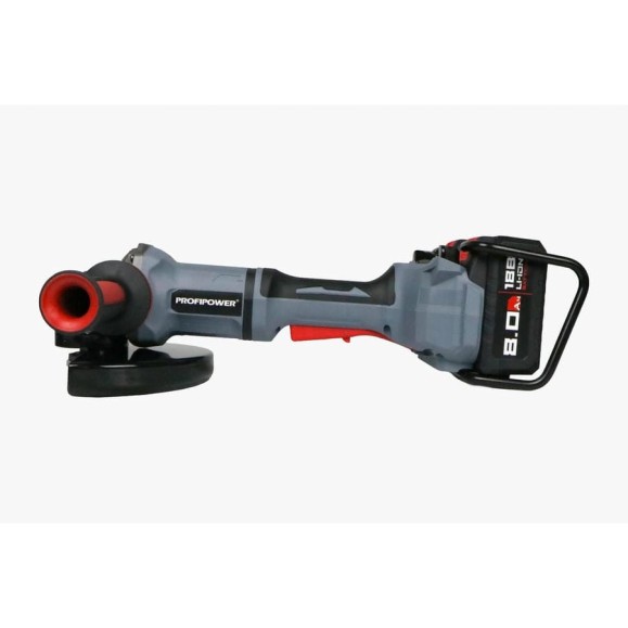 Аккумуляторная бесщеточная УШМ Profipower Серия 40B 40B-230 (40В, 230мм, Li-ion-2шт, 8.0Ач, 0-6000об/мин, З/У) E0234