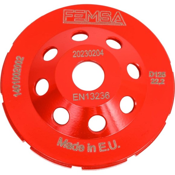 Чашка алмазная двухрядная ST 125 мм FEMSA 1401002002
