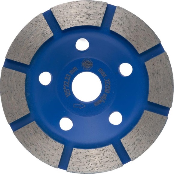 Чашка алмазная однорядная для шлифования бетона и камня TORGWIN TWG pro 125x22.2/18.02x5мм T1376734